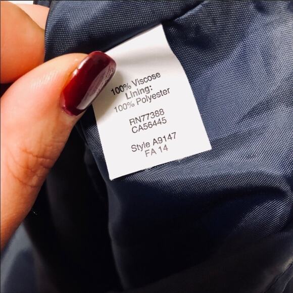 J. CREW Navy Blue White Heart Print Tank Top Button Mini Knee Length Dress 4 - Picture 6 of 8